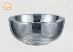 Silver Mosaic Glass Flower Bowls Fiberglass Table Vases Round Flower Pots