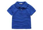 Soft Cotton Polo Shirts With Company Logo Embroidery / Kids Short Sleeve Polos
