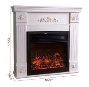 China Metal 3D White Simulation Electronic Fireplace for Family Directly from 110V / 220V factory