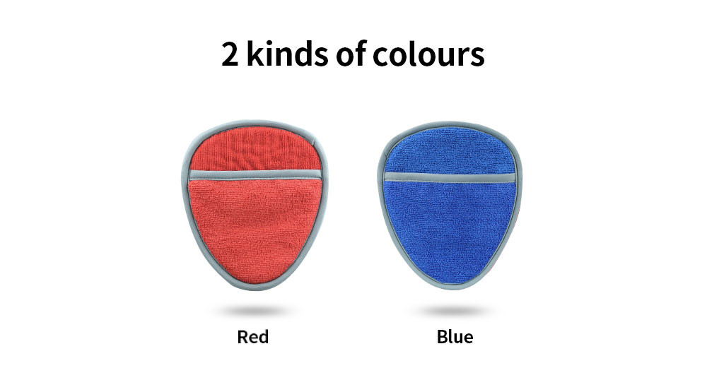 Effective Cleaning Red And Blue Car Wash Mitt With ISO-9001 Certification