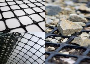 China Anti Corrosion High Durability 100m Biaxial Plastic Geogrid factory