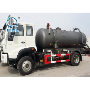 Sinotruck SWZ  4x2 226HP 14000 Liters Sewage Suction Truck / Vacuum Tanker