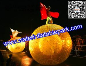China TPU Glass Inflatable Zorb Ball 3m x 2m , Inflatable Human Hamster Ball on sale
