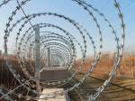 Manufacture Hot Dipped 14 Gauge Galvanized Barbed Wire Razor Wire Mesh 25kg/roll