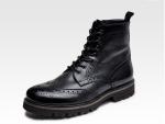 Warm Marten Mens Suede Desert Boots Low Heel Nubuck Leather Ankle Boots With