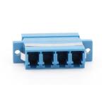 Hybrid Plastic Material LC APC/UPC Adapter for FTTH Four Duplex Fiber Optic