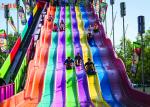 Funny And Exciting High Speed Slide , Fiberglass Water Slide Customized Color