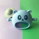 BPA Free Silicone Baby Teether Toys Panda Shape Food Grade Customized