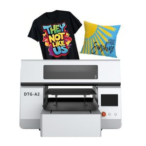 China Doule Station DTG Printer A2 Format Industrial Direct to Garment Textile Machine on sale