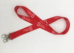 Shiny red color high quality heat transfer printing lanyards for festival