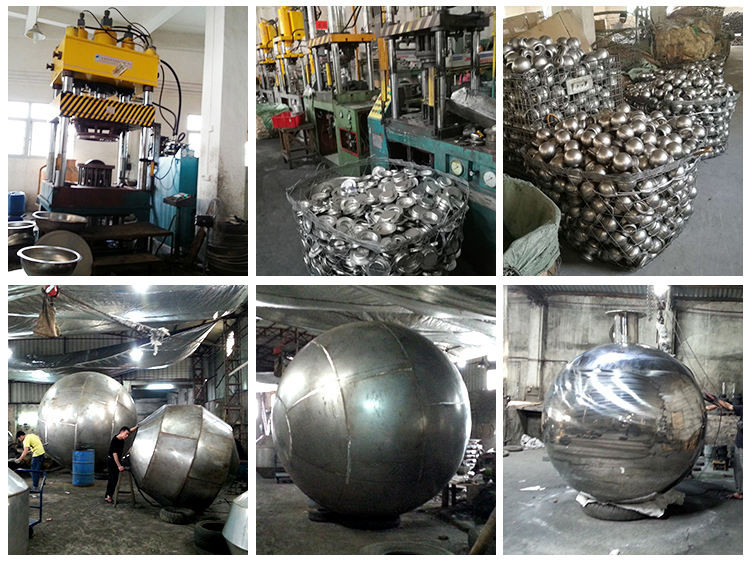 Mirror Polished Contemporary Metal Art Sphered Stainless Steel Sculptures For Outdoor