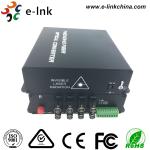 8 Channel AHD CVI TVI Over Fiber Optic Media Converter 20km Transmission