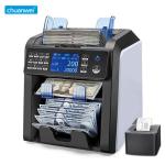 2 Pocket MXN 800pcs/Min Mix Value Counting Machine MG UV Money Denomination