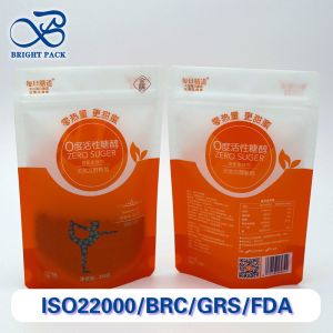 Moisture-Proof Stand Up Pouches For Food Packaging With Custom Unique Windows And Printing Patterns.