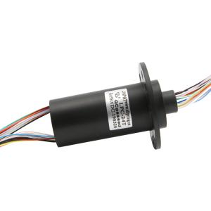 China 24 Circuit Miniature Slip Ring Compact Capsule Rotary Electrical Interfaces factory