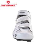 Lightweight SPD Indoor Cycling Shoes , White Road Bike Shoes Good Shock