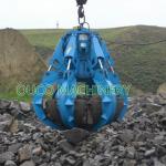 customised colored 9500 KG Electirc Orange Peel Hydraulic Grab Bucket