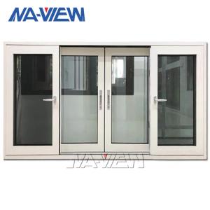 China Guangdong NAVIEW Panama 4Mm Single Glass White Aluminum Sliding Window factory