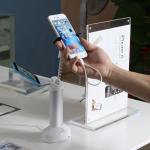 COMER Gripper alarm stand for cell phone secure table display holders