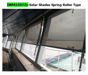 China Impa150721 Fh002-GreySolar Shades Spring Roller Type Marine Sunshade Roller Blinds factory