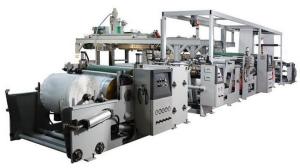 China Automatic PP / LDPE Extrusion Film Coating Machine Fast Working Speed factory
