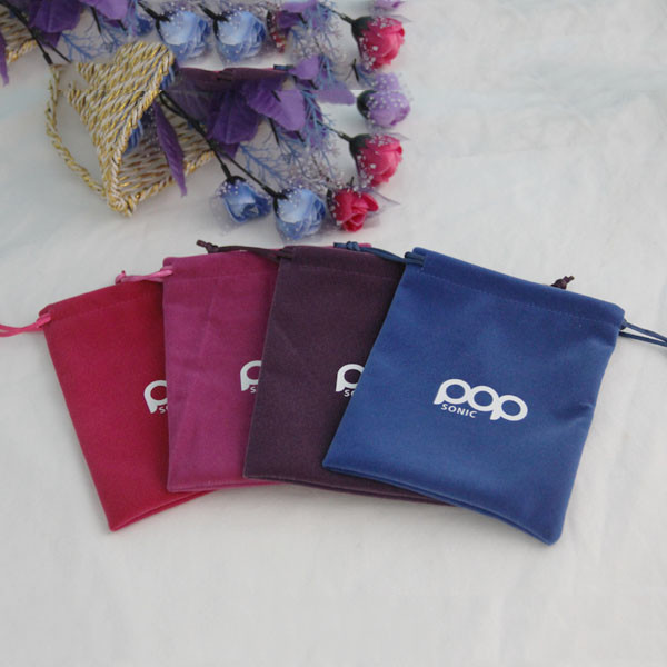 Fancy Small Colorful Velvet Drawstring Bag For Christmas / Halloween Gift