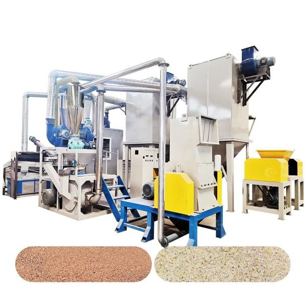 75kW Power PCB Recycling Plant Circuit Board Air Flow Separating Line for