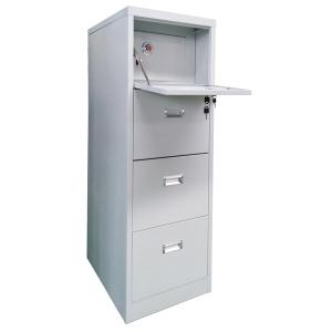 China Safety 4-Drawer Filing Cabinet Steel Drawer Cabinet For A4 File Holder And Valuable Belongings factory