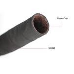 ID 32mm Black Cloth Cover Rubber Welding Hose Excellent Flame Resistance