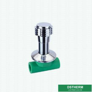 China Longer Chrome Plated Round Handle With Brass Valve Cartridges For Ppr Stop Valve factory