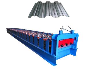 China Floor Metal Decking Machine Cold Roll Forming Double Deck 0.3mm-0.8mm factory