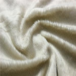 China Super Soft Velboa Soft Toy Making Fabric Short Pile Plush Fabric factory
