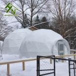 Winter Family traveling Outdoor Glamping Geodesic Dome Tent For Sale