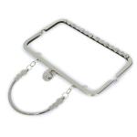 Rustproof Metal Rectangle Purse Frame Kiss Clasp Lock 20.5*5.5cm