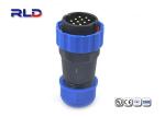 LED Screen 250VAC SP13 4 Pin Waterproof Plug IP68 Plastic Circular