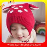 AK17022 Sun Accessory customized wholesale baby kids knitted beanie caps and