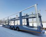Tire Triangle Customization 3axles 8 Cars Transport Tractor Semi Trailer Towing