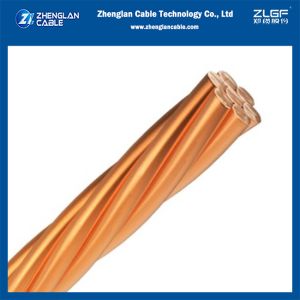 China 99.99% Purity Bare Copper Conductor 29 mm² for Grounding Use NFC 34-110 Copper Grounding Wire on sale