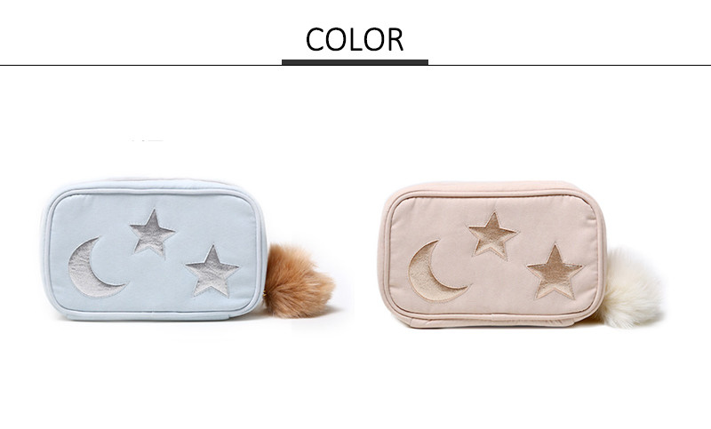 Travel Cosmetic Bag Star Moon Handy Cosmetic Pouch Clutch Makeup Bag