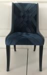 Beech wood Modern design blue velvet fabric upholstery dining chair,desk chair