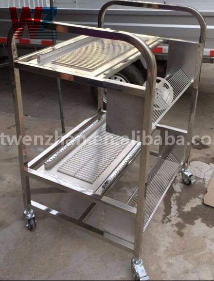 Four Wheel 2 Layers Juki Feeder Trolley SMT Machines