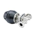 Industrial DIN Pneumatic Sanitary Diaphragm Valves With Plastic Actuator