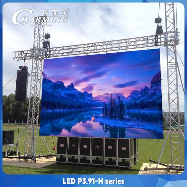 P3.91 Outdoor LED Panel Video Wall Display With Aluminum Alloy Cabinet