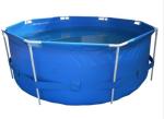 Anti Leaking 2.6x1.2m Round PVC Fish Farming Tank Fish Pond Plastic Tank Diy