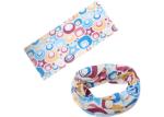 Classical Plum Blossom Pattern Bandana Head Wrap , Light Grey Neck Scarf