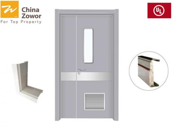 China 5.0 kPa Wind Resistance Single Leaf 90mins Steel Insulated Fire Door factory