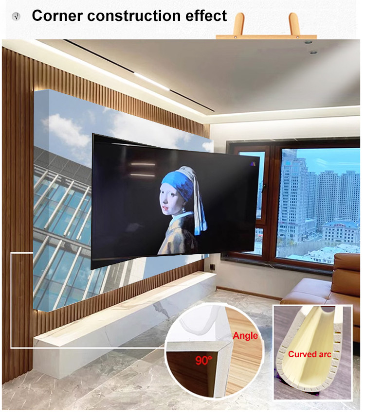 TV Background Marble Wall Panels Waterproof Marble Bamboo Crystal Panels