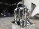 Contemporary Modern Abstract Sculpture , Stainless Steel Metal Lawn Ornaments