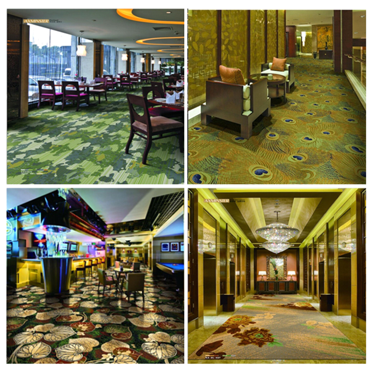 Axminster coastline pattern hotel room carpet for sales