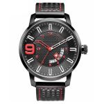 48mm Dial Male Quartz Watch Luminou Rotating Calendar Leather Business ROHS